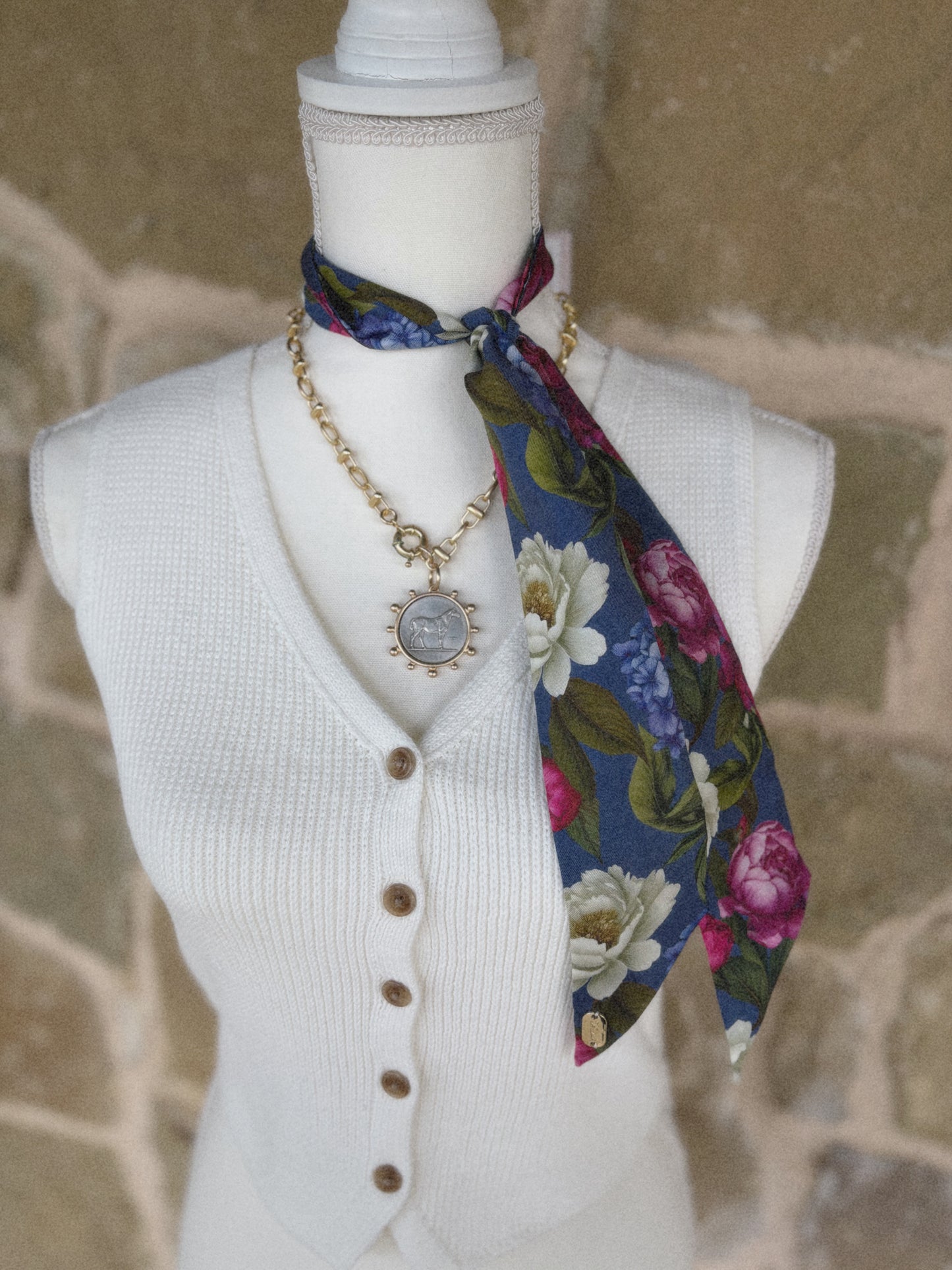 Blue Floral Twilly
