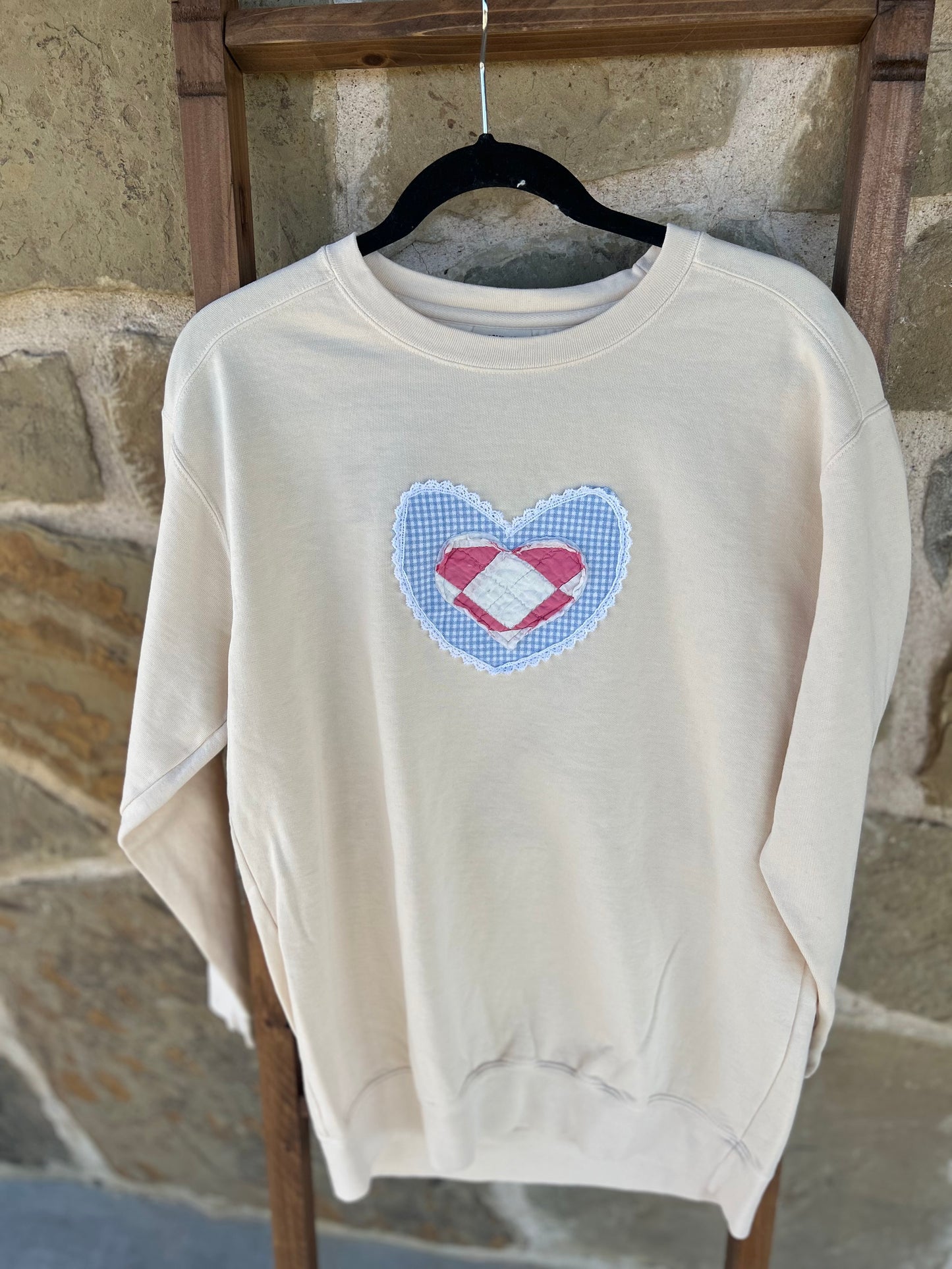 Heart Patch Sweater
