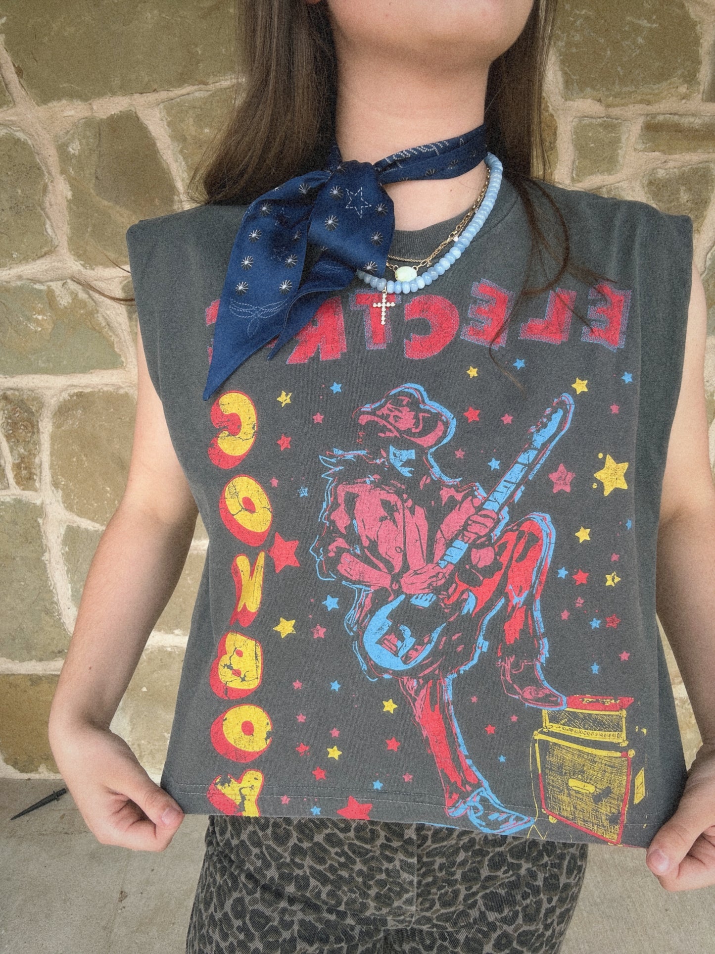 Electric Cowboy Muscle Tank